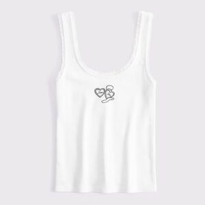 Abercrombie & Fitch Locket Graphic Scoopneck Tank